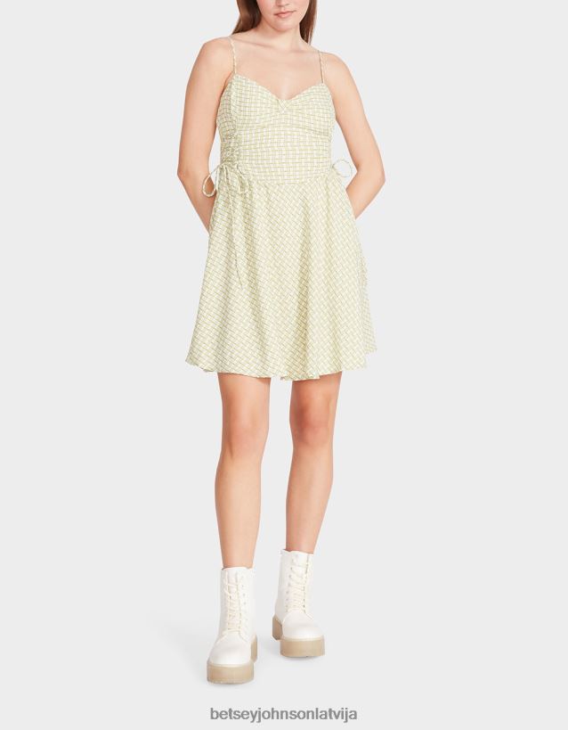bella frocked dot mini kleita laims Betsey Johnson H0660L299 sievietes apģērbs