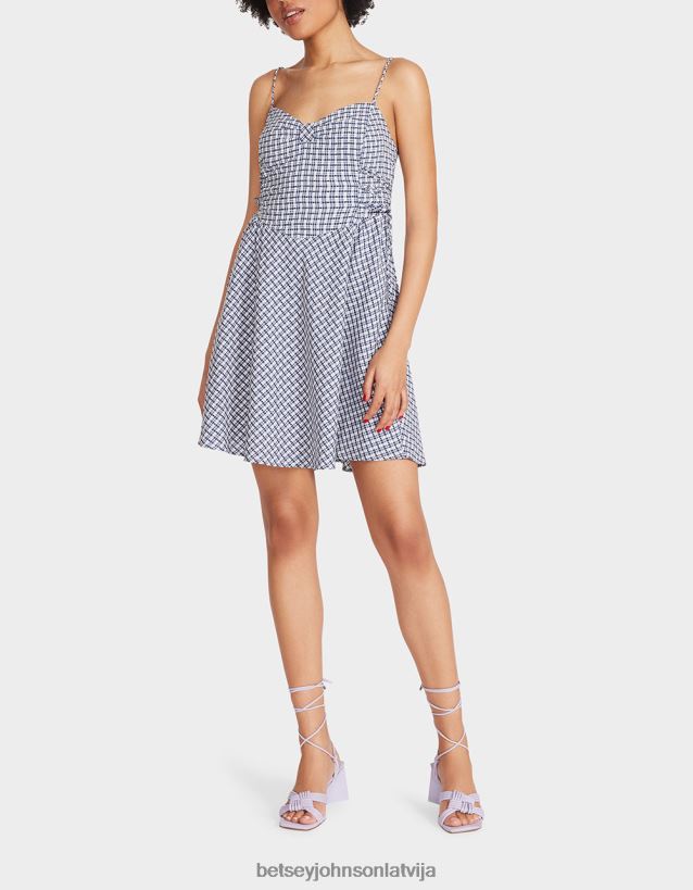 bella frocked dot mini kleita multi Betsey Johnson H0660L286 sievietes apģērbs