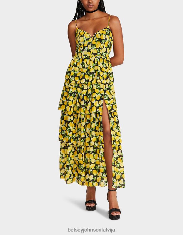 la la lemons maxi kleita melns Betsey Johnson H0660L264 sievietes apģērbs - Noklikšķiniet uz Attēls, lai aizvērtu