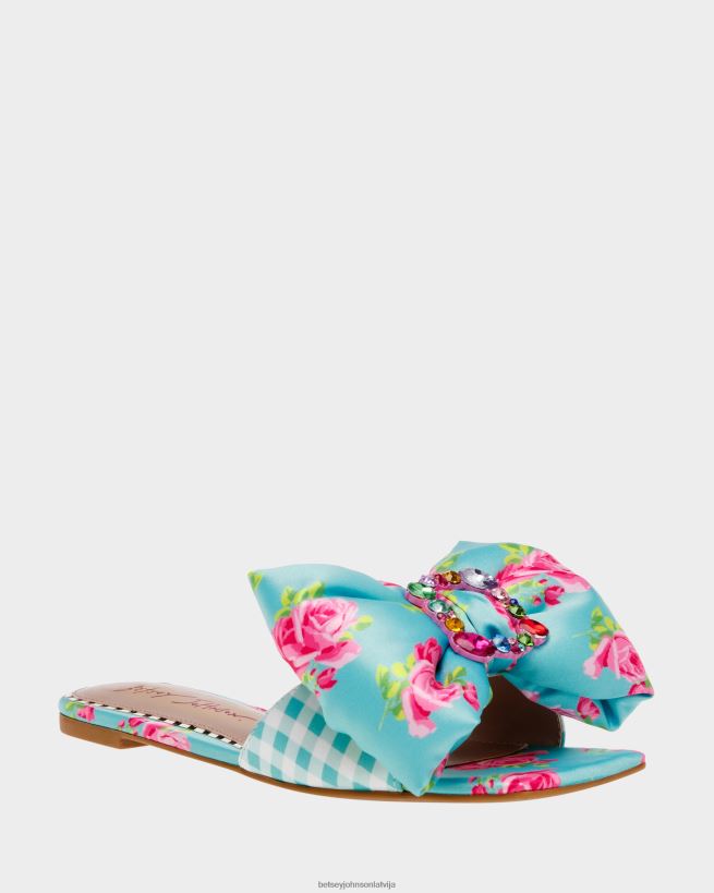 margrietiņa-g zils multi Betsey Johnson H0660L121 sievietes kurpes