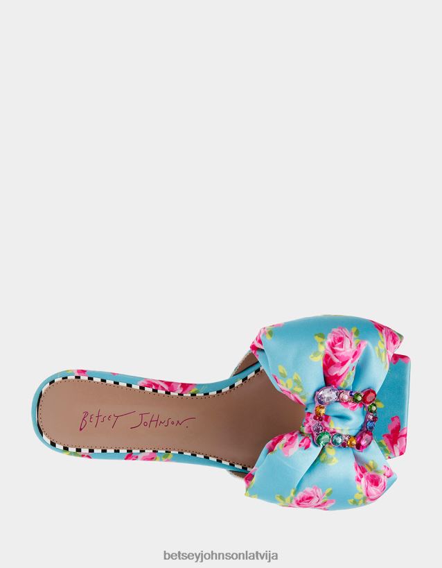 margrietiņa-g zils multi Betsey Johnson H0660L121 sievietes kurpes