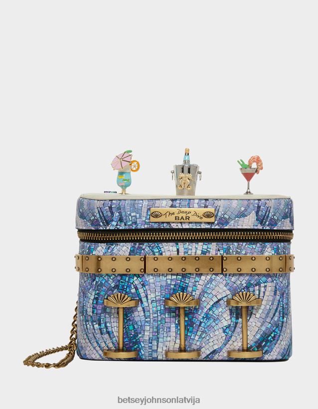 kiča dzēriens kā zivju niršanas bārs crossbody multi Betsey Johnson H0660L203 sievietes Piederumi