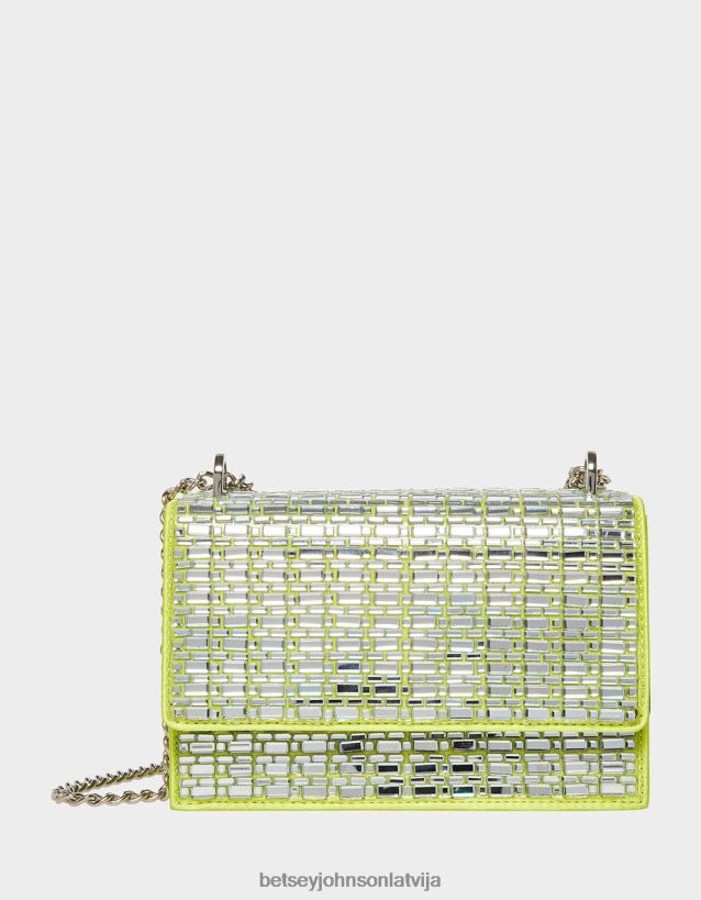 spīdēt uz konvertējamā atloka maisa citrons Betsey Johnson H0660L239 sievietes Piederumi - Noklikšķiniet uz Attēls, lai aizvērtu