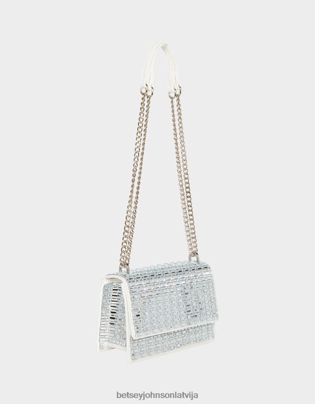 spīdēt uz konvertējamā atloka maisa ziloņkauls Betsey Johnson H0660L242 sievietes Piederumi