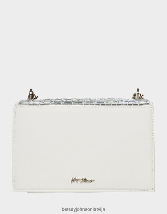 spīdēt uz konvertējamā atloka maisa ziloņkauls Betsey Johnson H0660L242 sievietes Piederumi